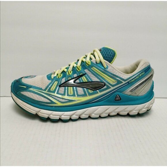 Brooks Transcend Running Shoes Aqua / White Size 10 Ultimate Ride Cushion - Picture 1 of 7
